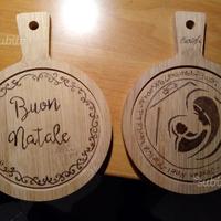 Pirografie su legno regali di natale