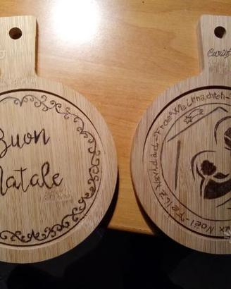 Pirografie su legno regali di natale