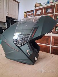 Casco da moto modulare Mt Helmets Genesis – verde