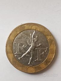 Moneta bimetallica da 10 franchi Francia 1990