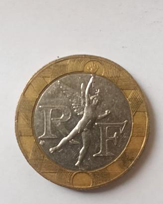 Moneta bimetallica da 10 franchi Francia 1990