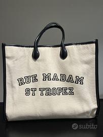 Shopper Rue Madam St Tropez canvas
