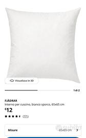 Interno cuscino ikea 65x65 cm