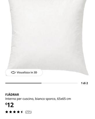 Interno cuscino ikea 65x65 cm