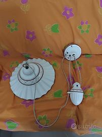 Lampadario in ceramica con saliscendi 