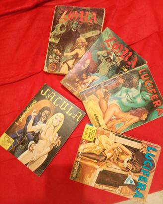 lotto 5 fumetti horror erotic Vintage anni 70 e 80
