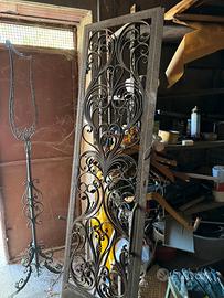 Porta in ferro battuto a mano firmata - Anno 1977