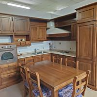 cucina ad angolo in noce bionda 