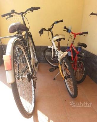 Biciclette con relativi accessori