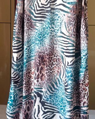 VESTITO DONNA LUNGO 135, 2 TASCHE ,2  SPACCHI 