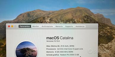 Imac 2019 21.5”  4K come nuovo