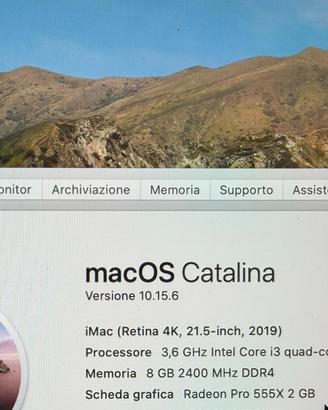 Imac 2019 21.5”  4K come nuovo