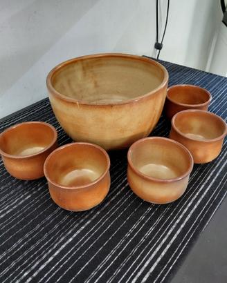 Set macedonia in terracotta