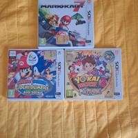 Tris di giochi per Nintendo 2/3 DS