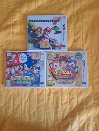 Tris di giochi per Nintendo 2/3 DS