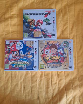 Tris di giochi per Nintendo 2/3 DS