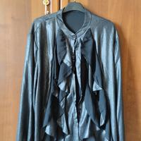 camicia nera laminata