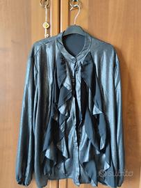 camicia nera laminata