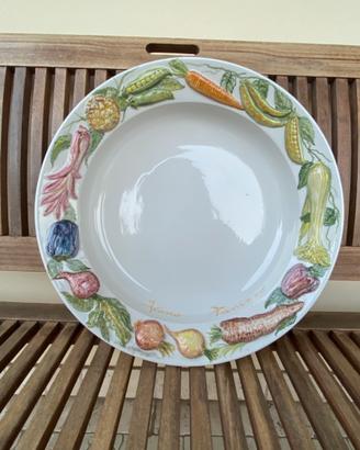 Piatto decorativo rustico ceramica Bassano