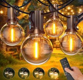 Catena Luminosa Esterno con Telecomando 30M