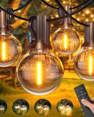 Catena Luminosa Esterno con Telecomando 30M
