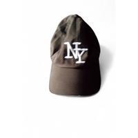 Cappellino con visiera NY - Nero - Stile Vintage /