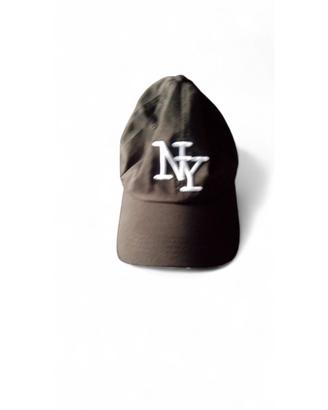 Cappellino con visiera NY - Nero - Stile Vintage /