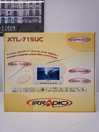 TV Color Irradio LCD-TFT 7" 16:9 DVB/T USB SD Card