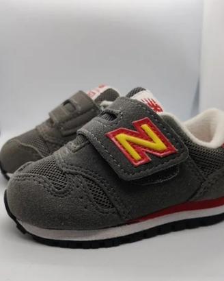 Scarpe new balance 373 neonato con strap grigio 20