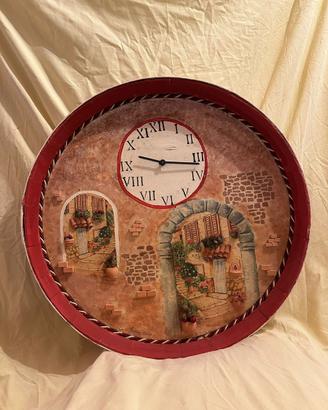 Orologio su coperchio di botte