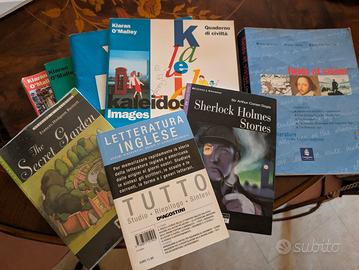 vari libri inglese scolastico come in figura
