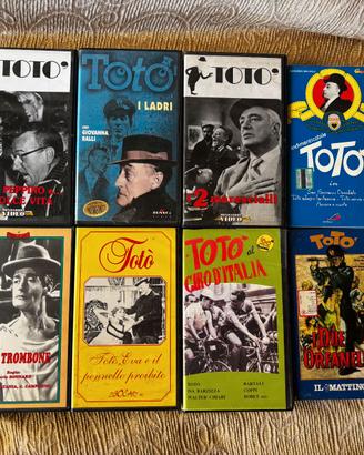 8 Videocassette VHS Totò da collezionare
