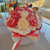 Bouquet fiori cera oliva 100% naturale hand made