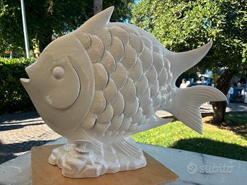 Pesce grande d’arredo ceramica di Bassano