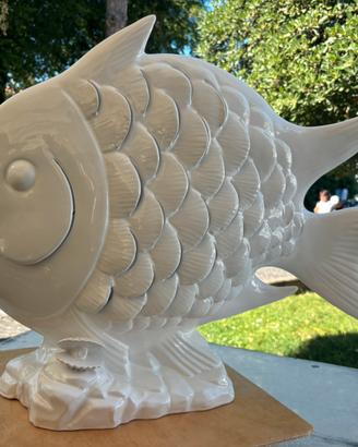 Pesce grande d’arredo ceramica di Bassano