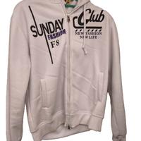 Felpa con cappuccio colore Bianco taglia XL