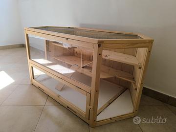 Casetta per criceti-ricci in legno Pawhut