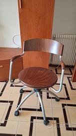 Sedia Ergonomica Girevole Legno