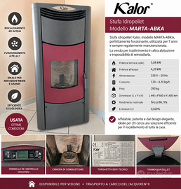 Termostufa a pellet Kalor MARTA-ABKA 18 kW