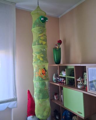 Porta peluches da appendere alla soffita, verde