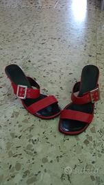 sandalo rosso tacco a spillo