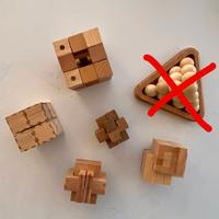 Set Rompicapo In Legno 3D - Giochi Logica E Ingegn