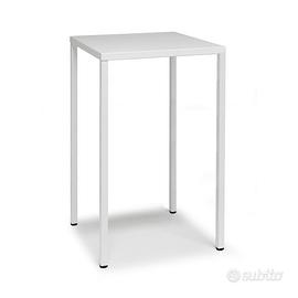 Tavolo Mangia in Piedi Alto bianco