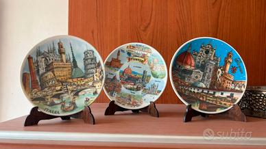 Lotto Piatti Ceramica decorativa da collezione