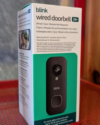 videocitofono citofono blink wired doorbell 2k+