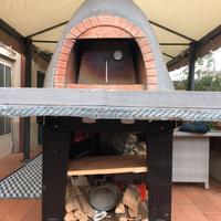 Forno  a legna con carrello