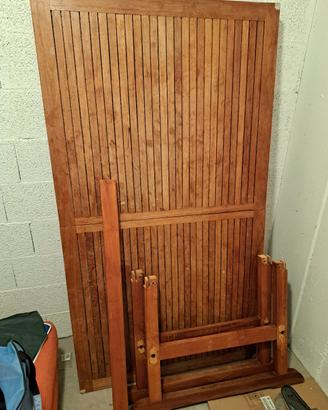 Tavolo Teak allungabile