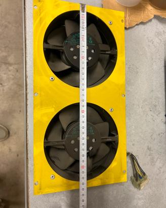 Coppia di ventilatori ebm su telaio di lamiera