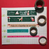 bon noel washi tape loisirs creatif ocio hobby 