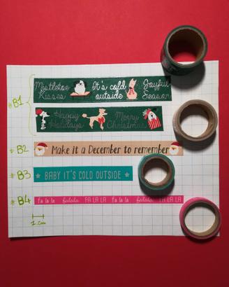 bon noel washi tape loisirs creatif ocio hobby 